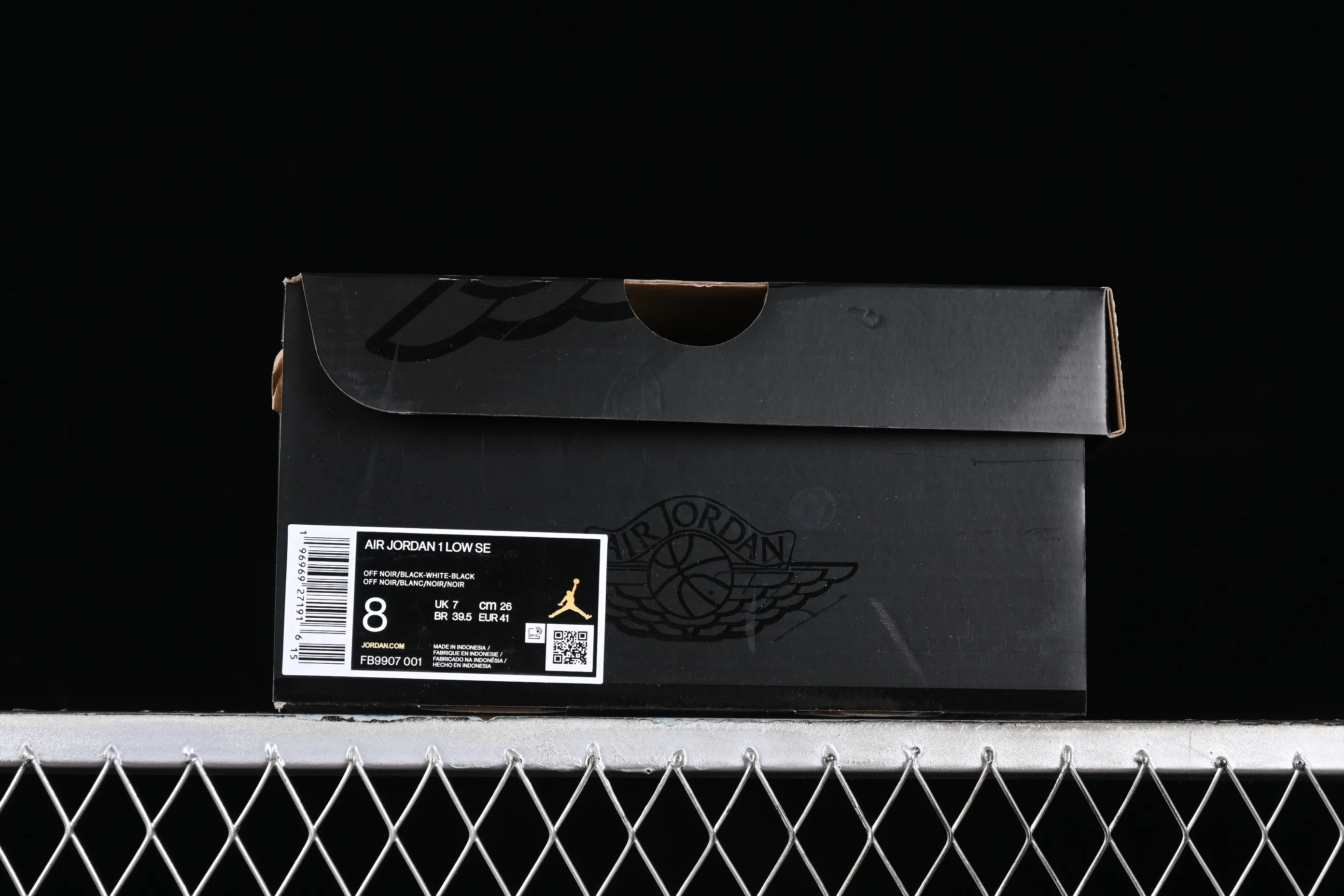 All categories Air Jordan Jordan series basketball shoes Air Jordan 1 Low G version pure original Air Jordan 1 Low AJ1 Joe 1 all black burst pattern low-top cultural casual sneakers FB9907-001